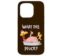Custodia per iPhone 15 Pro Funny Turkey What the Pluck Camicia del Ringraziamento Uomo Donna