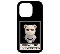 Custodia per iPhone 15 Pro Funny Wild tEDDY bEAR With Fur Mask Bring the Unexpected