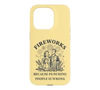 Custodia per iPhone 15 Pro Fuochi d"artificio perché prendere a pugni le persone è