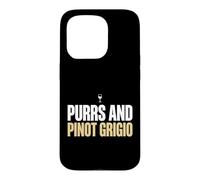 Custodia per iPhone 15 Pro Fusa e Pinot Grigio Cat Mom