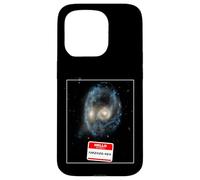 Custodia per iPhone 15 Pro Galassie divertenti dell'universo si scontrano con il telescopio Hubble dello spazio profondo