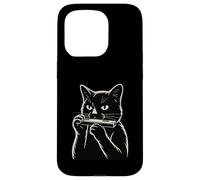 Custodia per iPhone 15 Pro Gatto che suona armonica blues musica