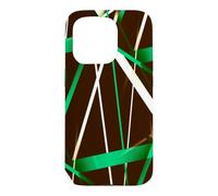 Custodia per iPhone 15 Pro Geometria Urbana Nero Bianco Verde