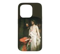 Custodia per iPhone 15 Pro Gesù Cristo Dubita Thomas Dipinto Carl Bloch 1881