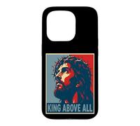 Custodia per iPhone 15 Pro Gesù Cristo Re sopra ogni fede cristiana