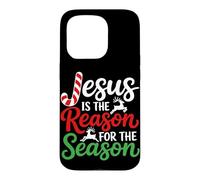 Custodia per iPhone 15 Pro Gesù è la ragione Fede Citazione Grafico Per Stagione Christian