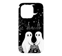 Custodia per iPhone 15 Pro Ghosts The Lovers Tarocchi Vintage Gothic Halloween