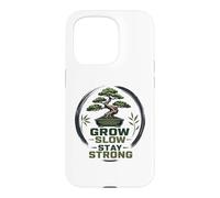 Custodia per iPhone 15 Pro Giapponese Bonsaï arbre plante Motivations Bonsaï