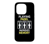 Custodia per iPhone 15 Pro Giocare A Padel Migliora La Memoria - Padel Divertente