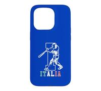 Custodia per iPhone 15 Pro giocatore baseball, con, audace, lettera, italiano, italiano,