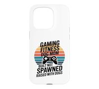 Custodia per iPhone 15 Pro Gioco Fitness Cane Mamma Costruito Non Generato Allevato Con I Cani