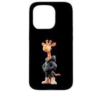 Custodia per iPhone 15 Pro Giraffe Cool Cute Kawaii Cartoon Safari Uomini Donne Bambini