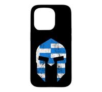 Custodia per iPhone 15 Pro Gladiatori greci Spartan Casco Grecia Sparta