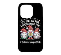 Custodia per iPhone 15 Pro Gnomo aiutante per il comportamento, tutto è bello Natale