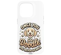 Custodia per iPhone 15 Pro Goldendoodle Mom Goldendoodle Dad Once You Go Doodle Proprietario