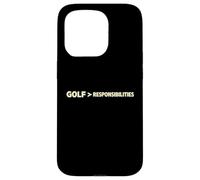 Custodia per iPhone 15 Pro Golf Weekend Early Tee Time Golf Cart Papà Pensionato Scherzo