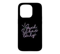 Custodia per iPhone 15 Pro Good Vibes Only Lavender Garden Fragranza Pianta