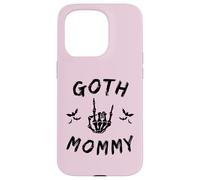 Custodia per iPhone 15 Pro Goth Mommy Goth mamma emo scheletro mano roccia sulla festa della mamma