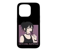 Custodia per iPhone 15 Pro Goth Ragazza Estate Scuro Occulto Emo Anime Manga