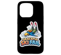 Custodia per iPhone 15 Pro Graceful Ski Fail Divertente Nuovo Sciatore Newbie Faceplant Sci