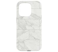 Custodia per iPhone 15 Pro Grafica astratta della composizione geometrica minima della griglia delle matton