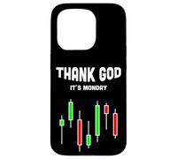 Custodia per iPhone 15 Pro Grazie a Dio il suo lunedì Stock Trader Forex Candlestick