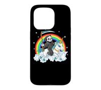 Custodia per iPhone 15 Pro Grim Reaper Riding Unicorn | Aesthetic Pastel Goth Girls