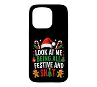 Custodia per iPhone 15 Pro Guardami mentre sono tutta festosa e un Natale merdamente divertente