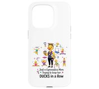 Custodia per iPhone 15 Pro Gymnastics Mom Funny Ducks Gymnastics Mama