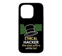 Custodia per iPhone 15 Pro Hacker etico quelli con un White Hat Cybersecurity