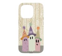 Custodia per iPhone 15 Pro Halloween Tre Fantasmi Divertimento