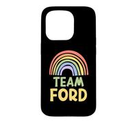 Custodia per iPhone 15 Pro Happy Colorful Team Ford Rainbow Pride Green Yellow
