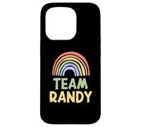 Custodia per iPhone 15 Pro Happy Colorful Team Randy Rainbow Pride Green Yellow