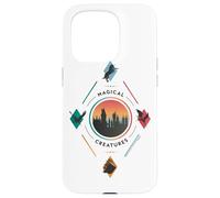 Custodia per iPhone 15 Pro Harry Potter Magical Creatures Diamond Hogwarts Center