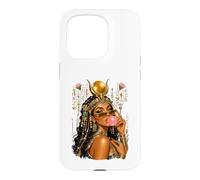 Custodia per iPhone 15 Pro Hathor Bubblegum Queen Dea egiziana Baddie Estetica