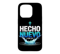 Custodia per iPhone 15 Pro Hecho Nuevo Battesimo Acqua Español Christian Spanish Faith
