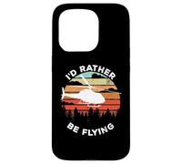 Custodia per iPhone 15 Pro Helicopter Funny Pilot Gift I'd Rather Be Flying Retro