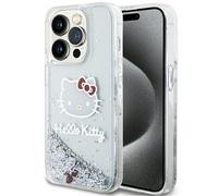 CG MOBILE Hello Kitty HKHCP15LLIKHET - Custodia rigida per iPhone 15 Pro 6,1", colore: Argento