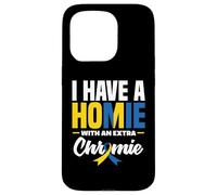 Custodia per iPhone 15 Pro Ho un amico con una sindrome di Down Chromie T21 extra