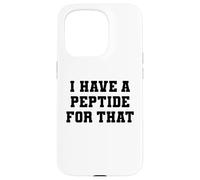 Custodia per iPhone 15 Pro Ho una pila di peptidi Fitness Biohacker Palestra Umorismo Sollevamento