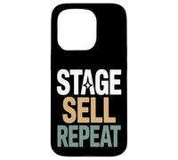 Custodia per iPhone 15 Pro Home Staging Realtor Stage Vendi Ripeti Citazione