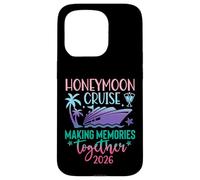 Custodia per iPhone 15 Pro Honeymoon Cruise 2026 Just Married Matching Couples Vacation