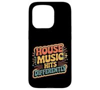Custodia per iPhone 15 Pro House Music Hits Differently EDM Mood Party -