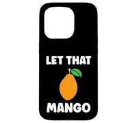 Custodia per iPhone 15 Pro Humor mangoes cute fruit minimalist simple let that mango