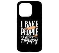 Custodia per iPhone 15 Pro I Bake People Happy Lover Kitchen Divertente Baking Pun Bakery