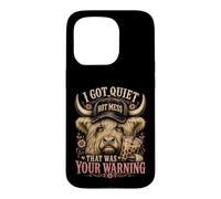 Custodia per iPhone 15 Pro I Got Quiet That Was Your Warning Highland Cow Women