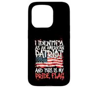 Custodia per iPhone 15 Pro I Identify As An American Patriot This Is My Pride Flag