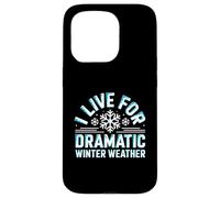 Custodia per iPhone 15 Pro I Live For Dramatic Winter Weather Snowstorm Amante