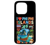 Custodia per iPhone 15 Pro I Love Phi Phi Islands Thailandia Viaggio Souvenir