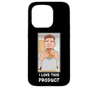 Custodia per iPhone 15 Pro I Love This Product - Funny Small Bite Burger Cartoon